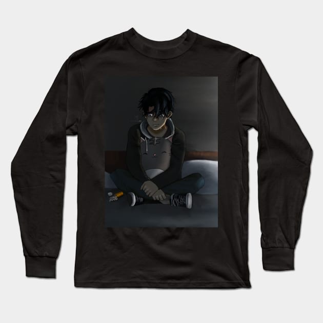 Guy Long Sleeve T-Shirt by The_Moose_Art